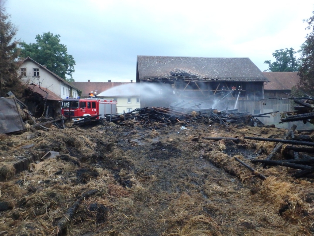 Großbrand in Speichersdorf